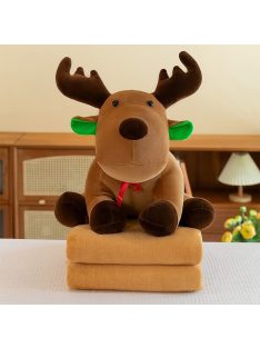   Комплект одеяло (160x105) и плюшена играчка Лос, 55см, Кафяво