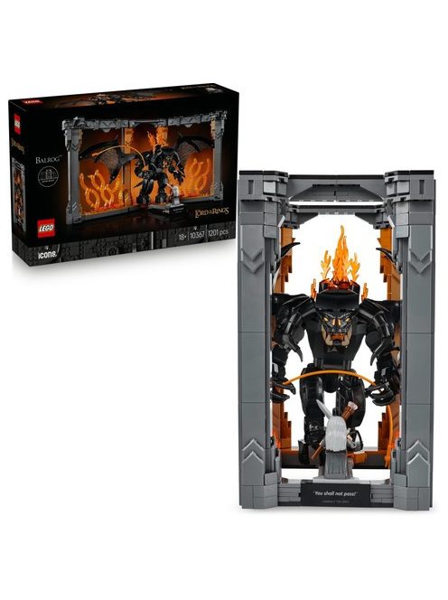 LEGO® Icons Властелинът на пръстените: Балрог, миниатюра на библиотека, he Lord of the Rings: Balrog Book Nook, 10367