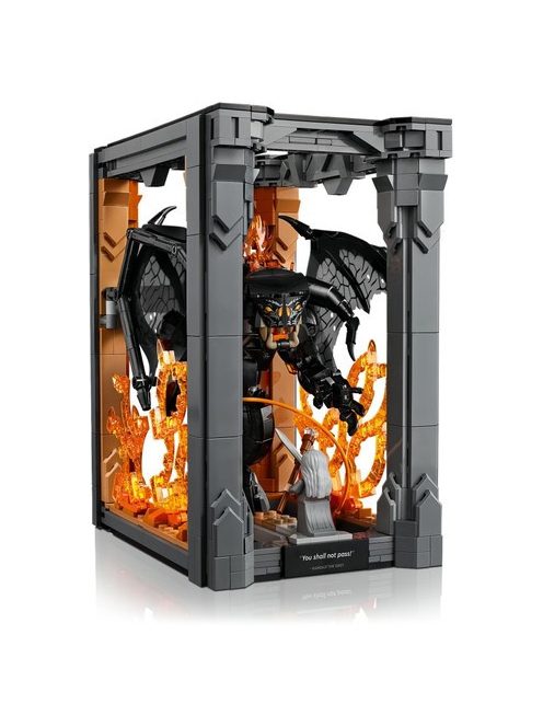 LEGO® Icons Властелинът на пръстените: Балрог, миниатюра на библиотека, he Lord of the Rings: Balrog Book Nook, 10367