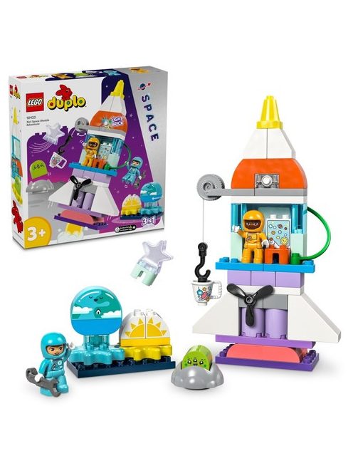 LEGO DUPLO Приключение с космическа совалка „3 в 1“, 3-in-1 Space Shuttle Adventure, 10422