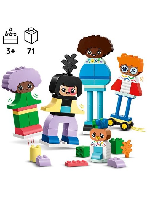 LEGO DUPLO Хора с големи емоции за изграждане, Buildable figures with different emotions, 10423