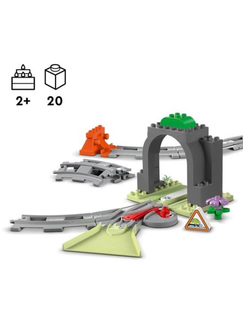 LEGO DUPLO Комплект с тунел и релси за влак, Train Tunnel and Tracks Accessory Set, 10425