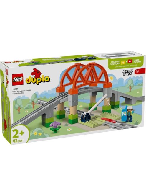 LEGO DUPLO Комплект с мост и релси за влак, Railway Bridge and Tracks Accessory Set, 10426