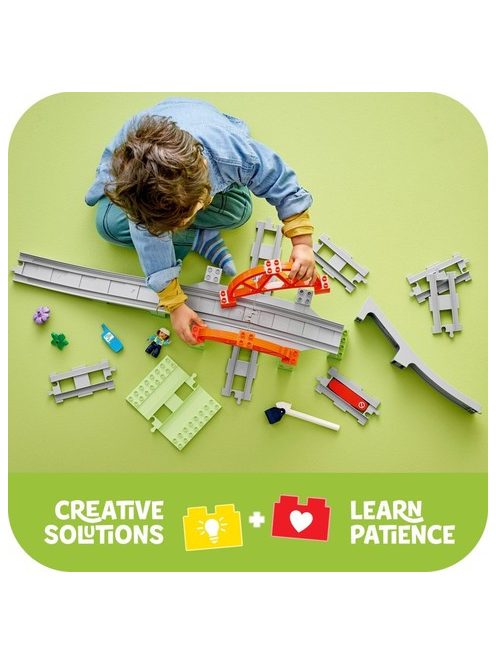 LEGO DUPLO Комплект с мост и релси за влак, Railway Bridge and Tracks Accessory Set, 10426