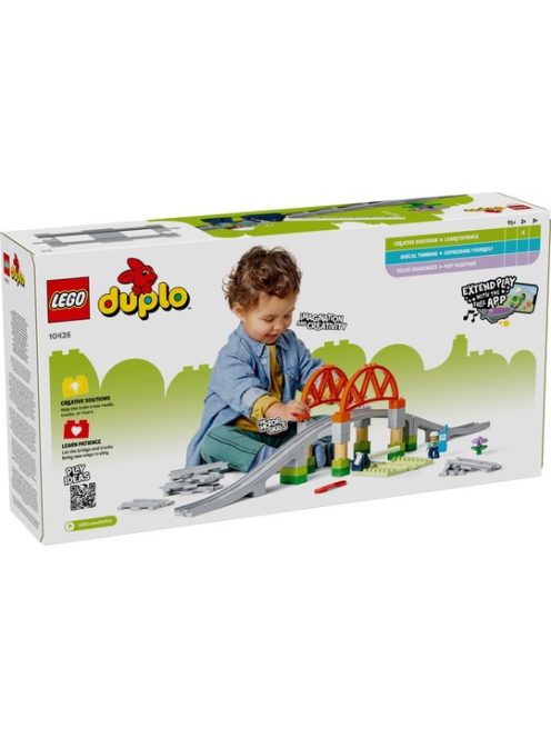 LEGO DUPLO Комплект с мост и релси за влак, Railway Bridge and Tracks Accessory Set, 10426