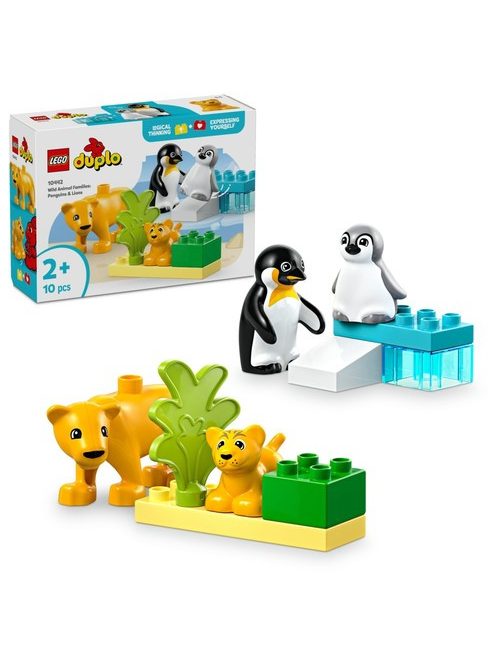 LEGO DUPLO Семействата на дивите животни: пингвини и лъвове, Animal Families in the Wild: Penguins and Lions, 10442