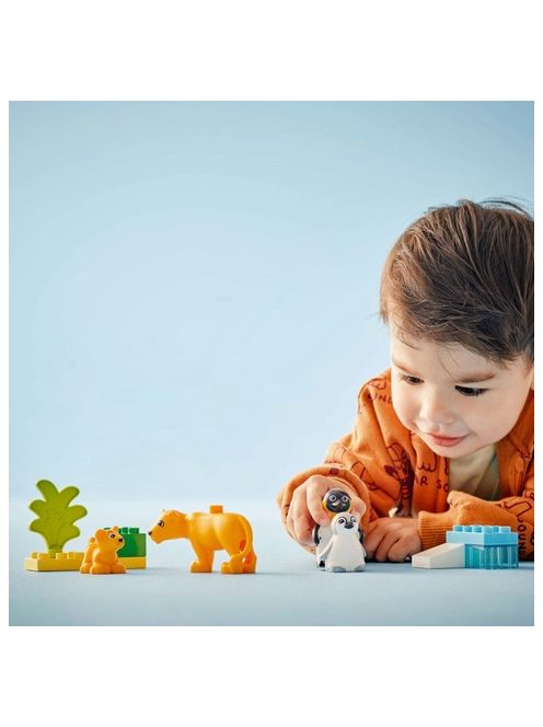 LEGO DUPLO Семействата на дивите животни: пингвини и лъвове, Animal Families in the Wild: Penguins and Lions, 10442