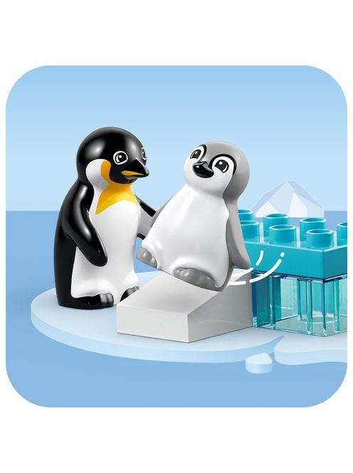 LEGO DUPLO Семействата на дивите животни: пингвини и лъвове, Animal Families in the Wild: Penguins and Lions, 10442