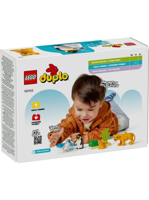 LEGO DUPLO Семействата на дивите животни: пингвини и лъвове, Animal Families in the Wild: Penguins and Lions, 10442