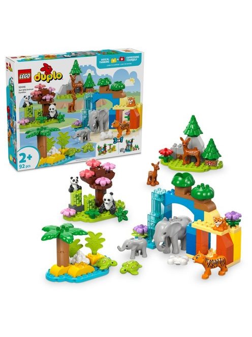 LEGO DUPLO Семействата на дивите животни „3 в 1“, 3in1 Wild Animal Families, 10446