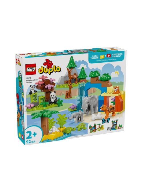 LEGO DUPLO Семействата на дивите животни „3 в 1“, 3in1 Wild Animal Families, 10446