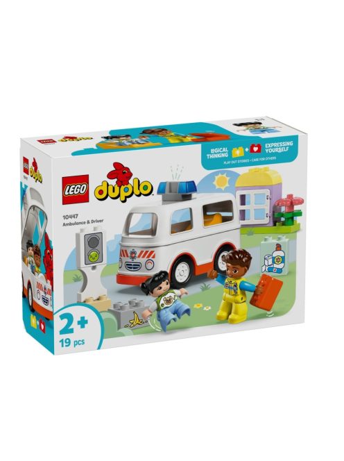 LEGO DUPLO Линейка и шофьор, Ambulance and Ambulance Driver, 10447
