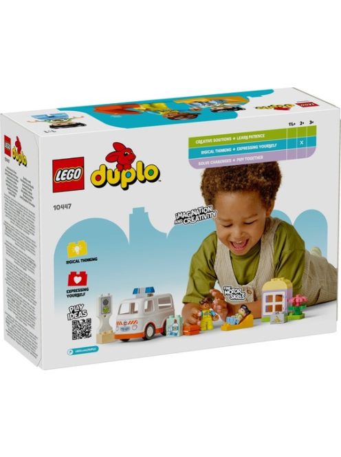 LEGO DUPLO Линейка и шофьор, Ambulance and Ambulance Driver, 10447