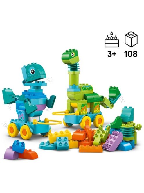 LEGO DUPLO Динозаври на колела „3 в 1“, 3-in-1 Rolling Dinosaurs, 10451