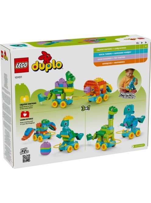 LEGO DUPLO Динозаври на колела „3 в 1“, 3-in-1 Rolling Dinosaurs, 10451
