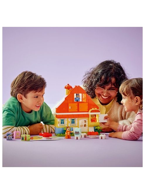 LEGO DUPLO Bluey Семейната къща на Блуи с игра на запомняне, Bluey's Family House with Memory Game, 10459