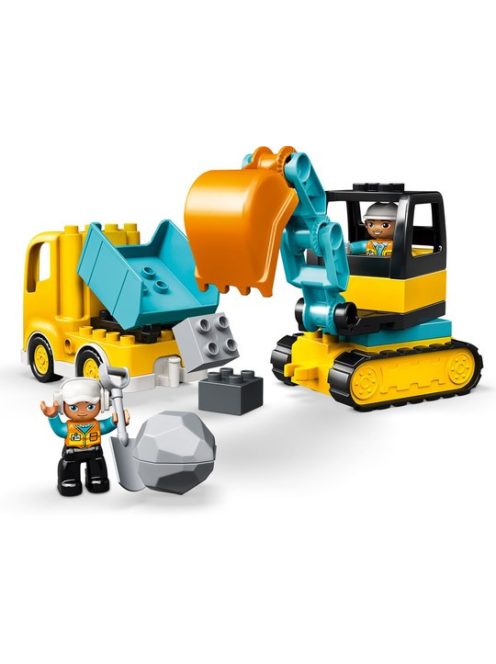 LEGO DUPLO Town Камион и екскаватор с вериги, Truck and Tracked Excavator, 10931