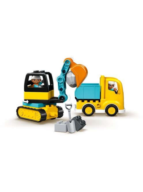 LEGO DUPLO Town Камион и екскаватор с вериги, Truck and Tracked Excavator, 10931