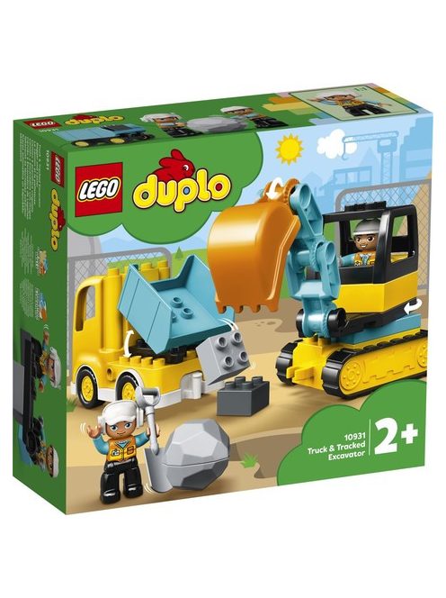 LEGO DUPLO Town Камион и екскаватор с вериги, Truck and Tracked Excavator, 10931
