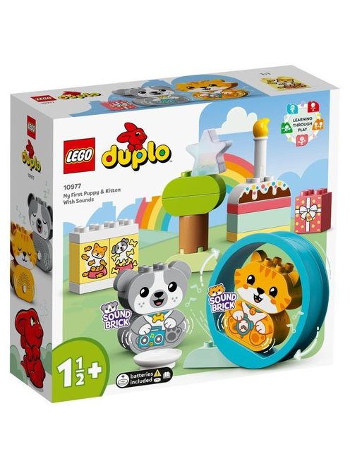 LEGO DUPLO My First Моите първи кученце и котенце – със звук, Puppy & Kitten With Sounds, 10977