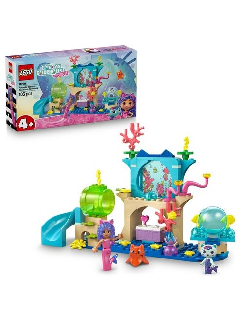 LEGO Gabby's Dollhouse Приключение в аквариум на русалката Габи, Mermaid Gabby's Aquarium Adventure, 11204