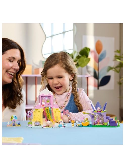 LEGO Gabby's Dollhouse Царство на сладкишите и котешка градина, Sweet Treat Mountain & Kitty Garden, 11205