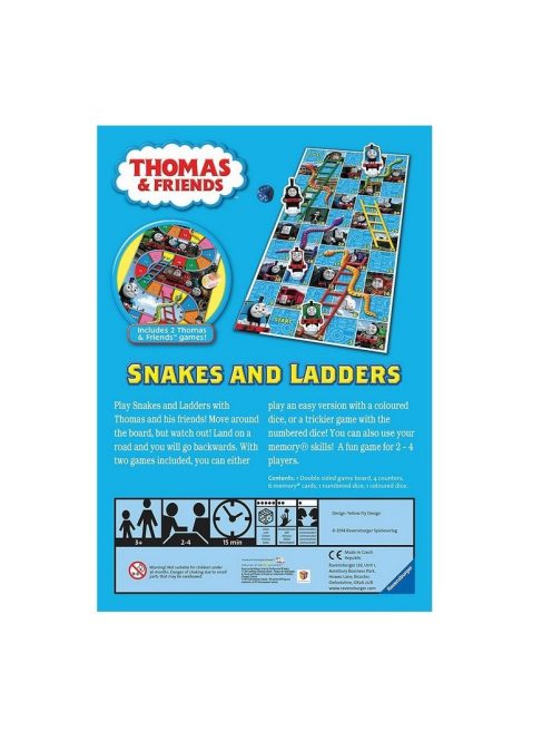 Забавна игра Thomas & Friends, 2 игри в 1, Snakes & Ladders Game от Ravensburger