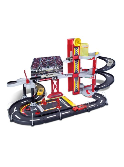 Състезателен гараж с 1 кола, Bburago Ferrari, 99 см x 58 см x 48,2 см.