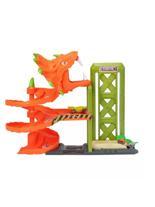 Гараж Дракон на 2 нива и 2 количка, 43 x 33,5 x 21,5 cм, Teamsterz Beast Machines Pit Garage, 3+ години