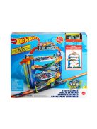 Игрален комплект Гараж с каскади и количка, Hot Wheels City, 40.5 х 35.5 х 7.5 см., 3+ години