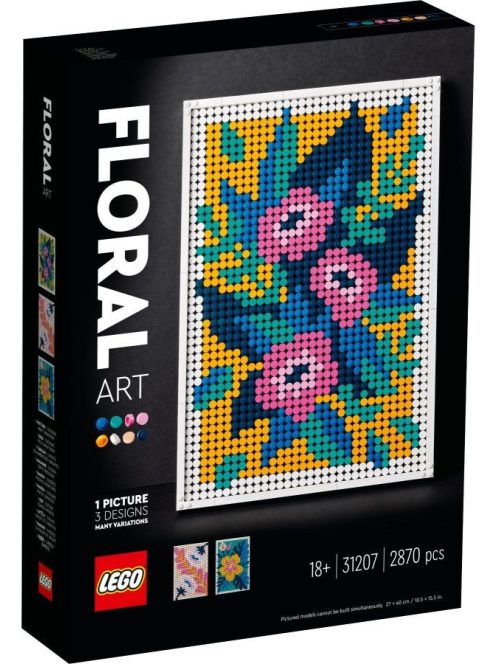 LEGO® Art Пано за стена: Изкуство от цветя, Floral Art, 31207