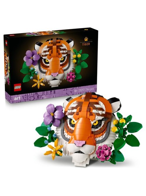 LEGO® Art Пано за стена: Колекция с фауна – тигър, The Fauna Collection - Tiger, 31217