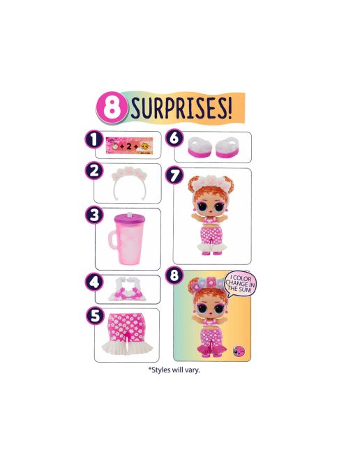 MGA - L.O.L модна кукла Слънчево преобразяване, Sunshine Makeover Doll 