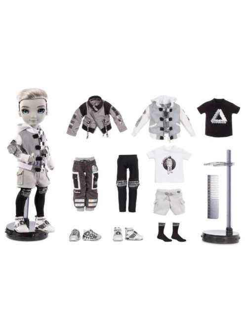 MGA - Rainbow High - Кукла Shadow High Аш Силвърстоун, Ash Silverstone (Silver), сребърна