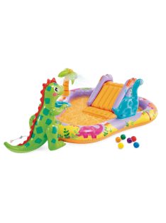   Надуваем център за игра с пързалка Динозаври Dino Park, Intex, 201 х 157 х 69 см