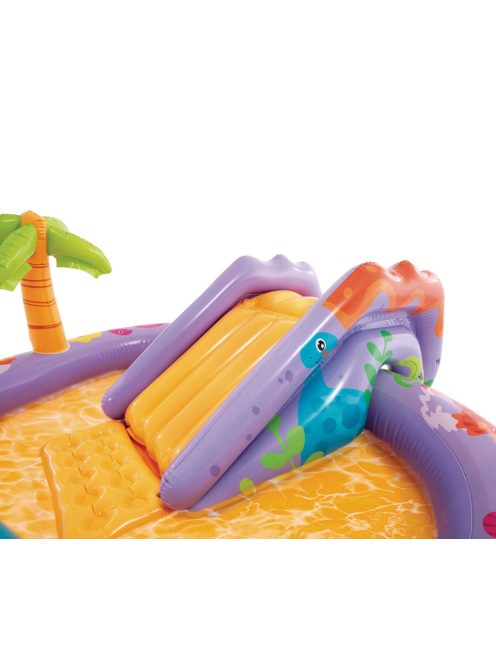 Надуваем център за игра с пързалка Динозаври Dino Park, Intex, 201 х 157 х 69 см