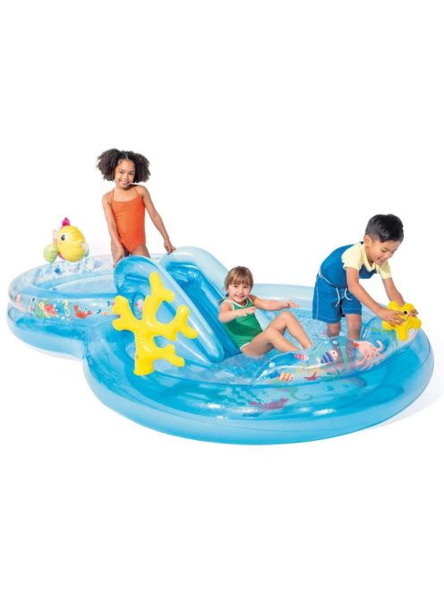 Надуваем център за игра с пързалка INTEX Морско дъно, Under the Sea Play Center, 301 х 193 х 71 см