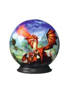 ПЪЗЕЛ 3D за деца топка (72ч) Мистичен дракон, Ravensburger Puzzle Mystical dragon, 13 x 13 cm, 11565