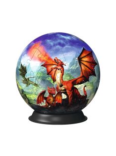   ПЪЗЕЛ 3D за деца топка (72ч) Мистичен дракон, Ravensburger Puzzle Mystical dragon, 13 x 13 cm, 11565