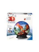 ПЪЗЕЛ 3D за деца топка (72ч) Мистичен дракон, Ravensburger Puzzle Mystical dragon, 13 x 13 cm, 11565