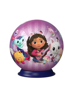    ПЪЗЕЛ 3D за деца топка (72ч) Къщата за кукли на Габи, Ravensburger Puzzle Gabby's Dollhouse, 13 x 13 cm, 11594