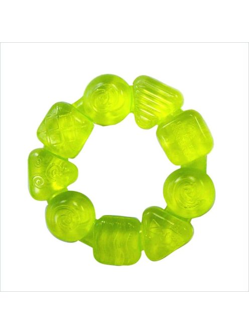 Бебешка гризалка силиконов ринг Bright Starts, За чесане на зъбки, 3+ месеца, Жълт