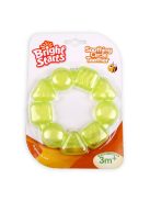 Бебешка гризалка силиконов ринг Bright Starts, За чесане на зъбки, 3+ месеца, Жълт