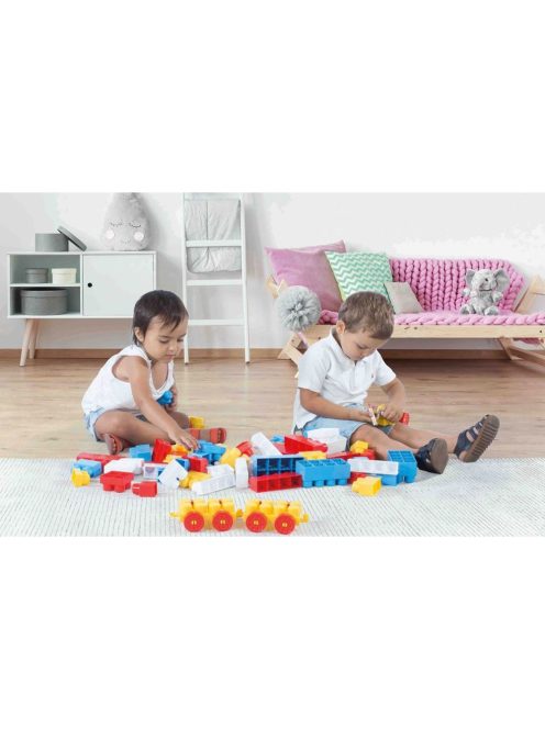 Конструктор влакче Dolu Numbers , 36 части, 42.5x8x21 см, 1+ години, Многоцветен