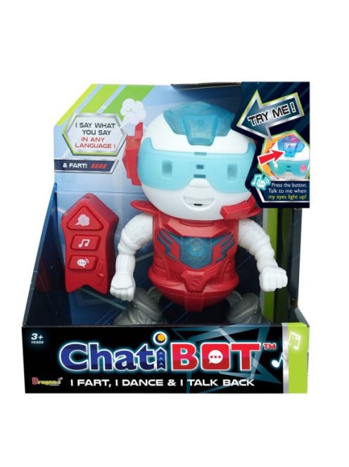Бъбрив, танцуваш и пръцкащ робот ChatiBOT, 3+ години