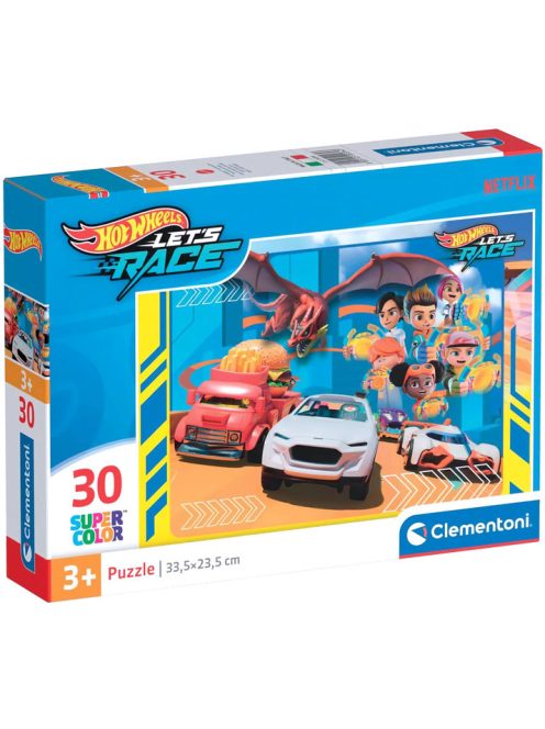 Пъзел (30ч.) HOT WHEELS Clementoni, 33,50x23,50cm