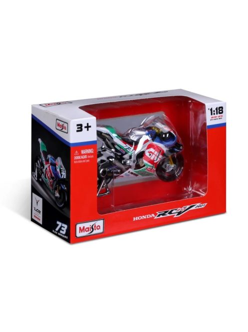 Мотор 1:18 Maisto Honda LCR 2021, Maisto MotoGP, #73 Alex Marquez, 11,3 x 4,5 x 6,3 cm