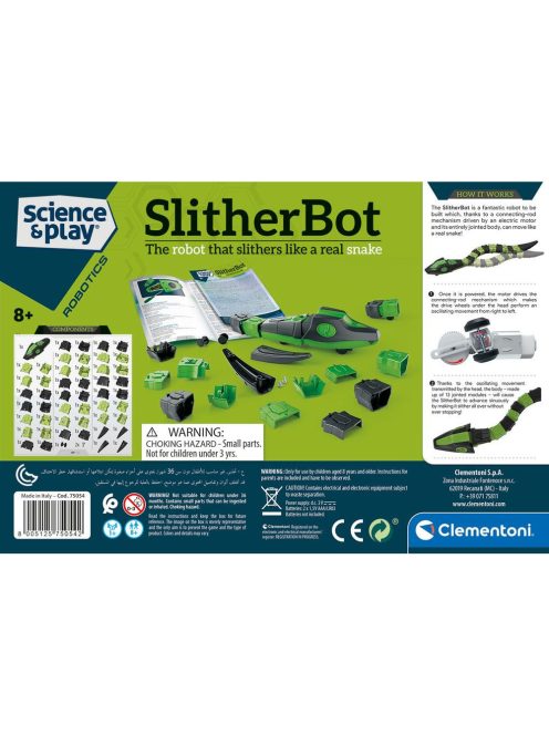 Пълзащ робот - змия Clementoni SLITHER BOT, 8+ години