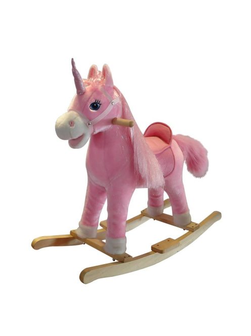 Люлеещo се Конче Еднорог, 60 x 33 x 50 cm, Розов