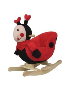   Люлееща се Калинка, С музика, 60 x 33 x 50 cm, Червен
